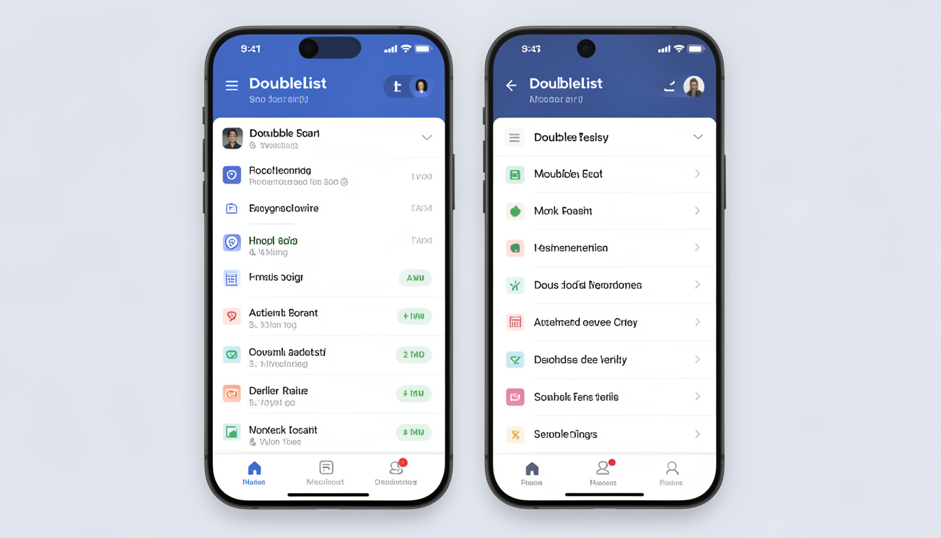 Doublelist app
